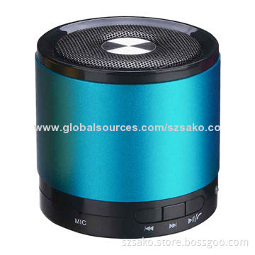 2 Inch Round Bluetooth Speaker with 3W, 8-hour Long Time Working for Smart Phones